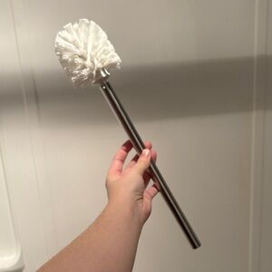 NEVER USED Stainless Steel Toilet Brush